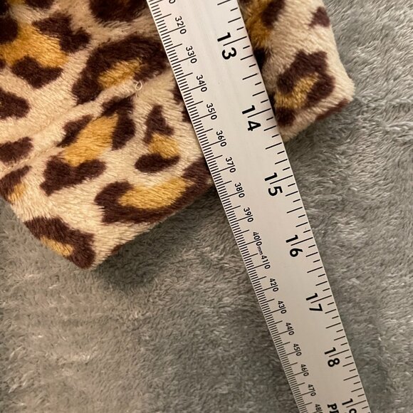 Cuddl Duds Girls Sassy Animal Cheetah Print Soft Cozy Lounge Sleepwear Robe S - Picture 9 of 12